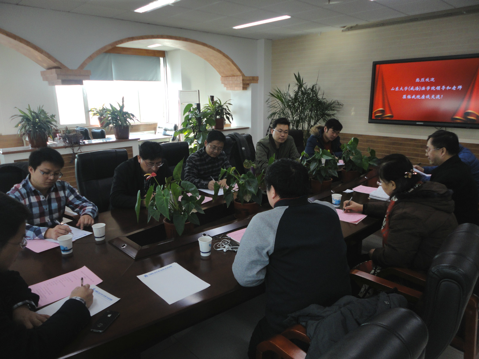 法公司代表走访中国矿业大学（北京）文法公司